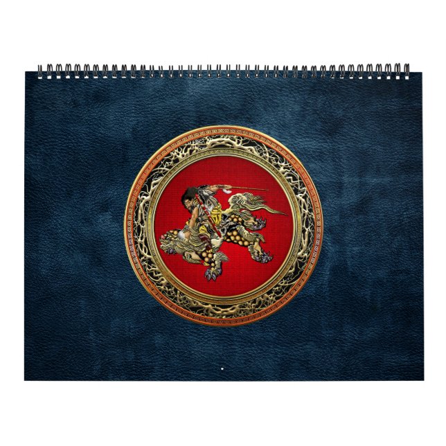 Calendário [100] Hokusai - Shoki Riding Shishi Lion (Capa)