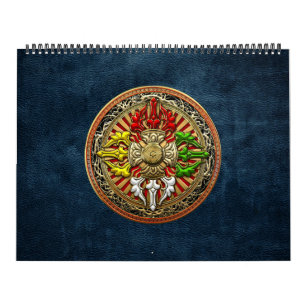 Calendário [100] Tibetano - Dupla Dorje Mandala