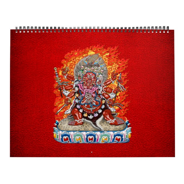 Calendário [100] Tibetano Thangka - Deidade Wrathful Hayagriv (Capa)