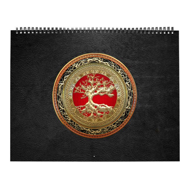 Calendário [100] Treasure Trove: Celtic Tree of Life [Dourado (Capa)