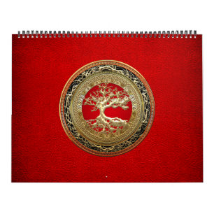 Calendário [100] Treasure Trove: Celtic Tree of Life [Dourado