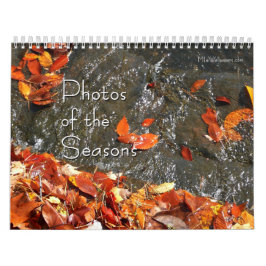 Calendário 12 meses de fotos das estações, 8ª edição