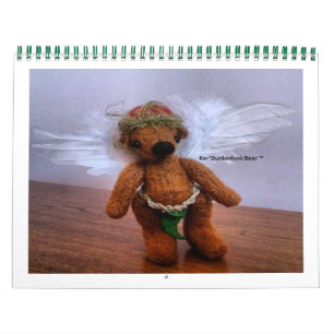 Calendário 12 meses de Urso Ker'Dunkedunk