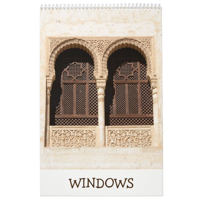 Calendário 12 meses de Windows decorativo (Capa)