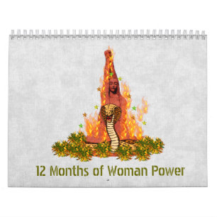 Calendário 12 meses do poder da mulher