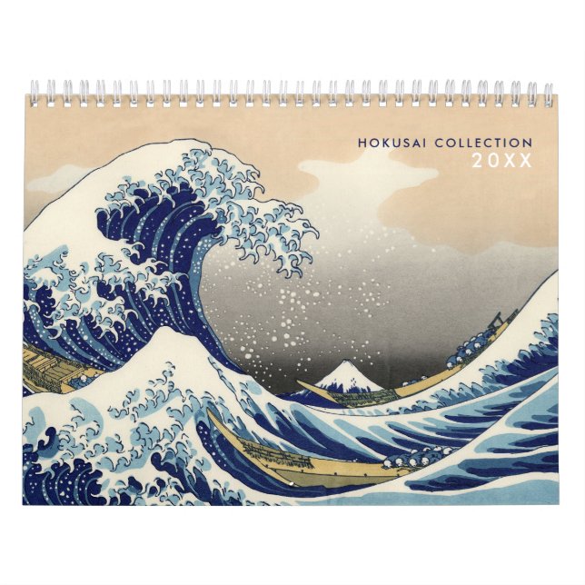 Calendário 12 meses Hokusai Collection Fine Art (Capa)