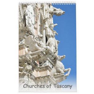 Calendário 12 meses Igrejas da Toscana
