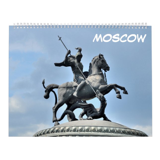 Calendário 12 meses Moscou, Rússia (Capa)