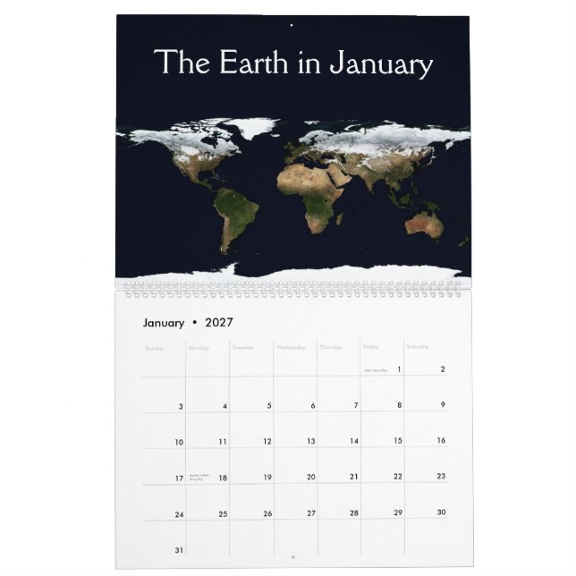 Calendário 12 meses na terra (Jan 2027)