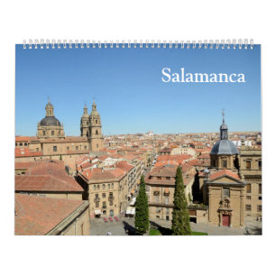 Calendário 12 meses Salamanca, Espanha fotográfico calendár