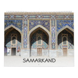 Calendário 12 meses Samarkand, Usbequistão