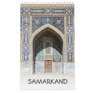 Calendário 12 meses Samarkand, Usbequistão