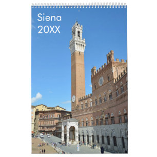 Calendário 12 meses Siena (Itália)