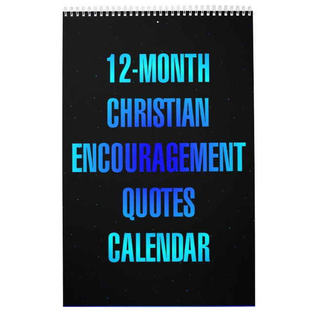 Calendário 12-Month Christian Encouragement Quotes (Capa)