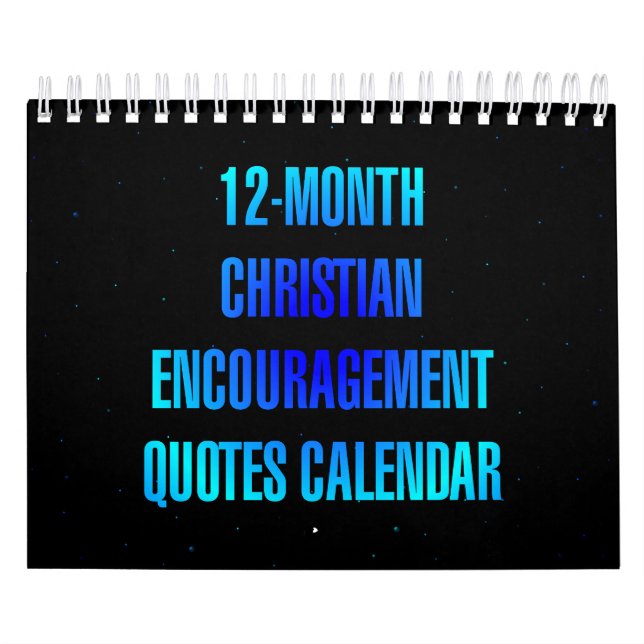 Calendário 12-Month Christian Encouragement Quotes (Capa)