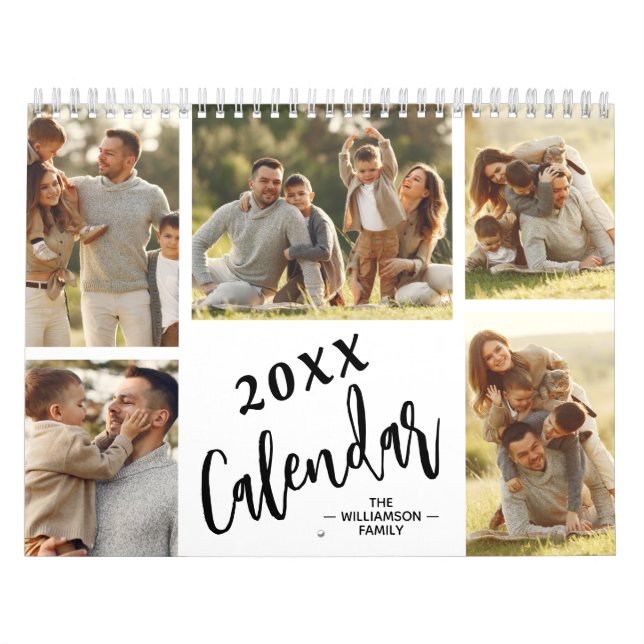 Calendário 12 Month Family Custom Photo (Capa)