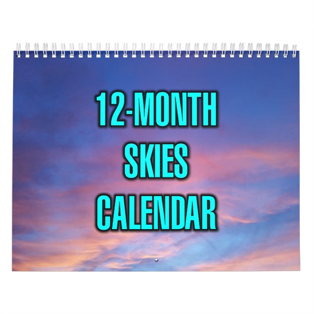 Calendário 12-Month Skies (Capa)