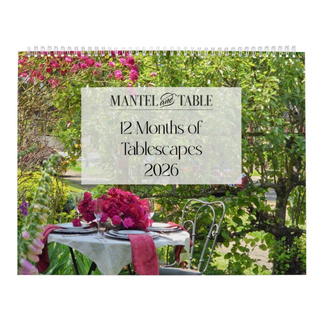 Calendário 12 Months of Tablescapes Calendar 2026 (Capa)