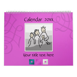 Calendário 13 Fotos e Texto pessoal 20XX