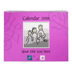 Calendário 13 Fotos e Texto pessoal 20XX