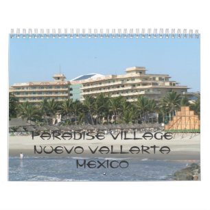 Calendário 141, vila Nuevo Vallarta México do paraíso