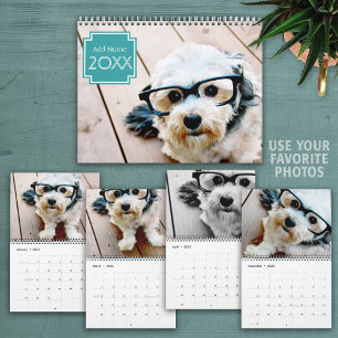 Calendário 14 Cobertura do Cheio de fotos - Adicione suas fot
