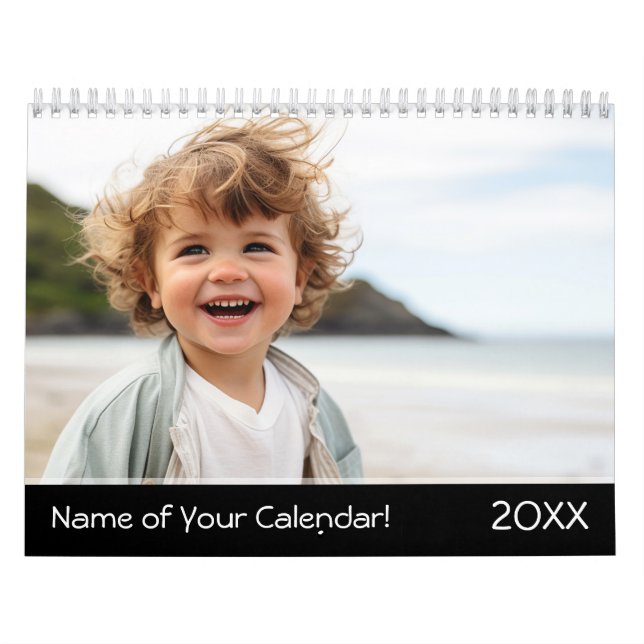 Calendário 14 Foto com cobertura de Cheio - Personalizada (Capa)