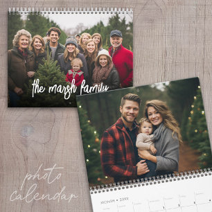 Calendário 14 Fotos de cobertura de Cheio de fotos Família mí