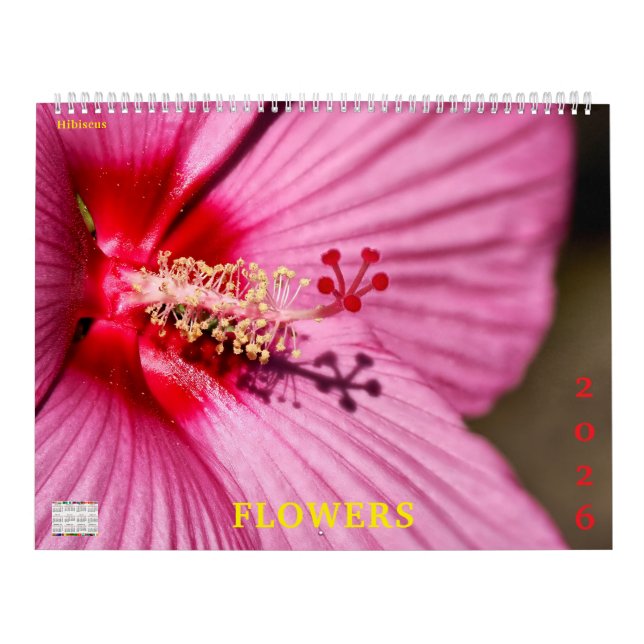 Calendário 14 photos of flowers (Capa)