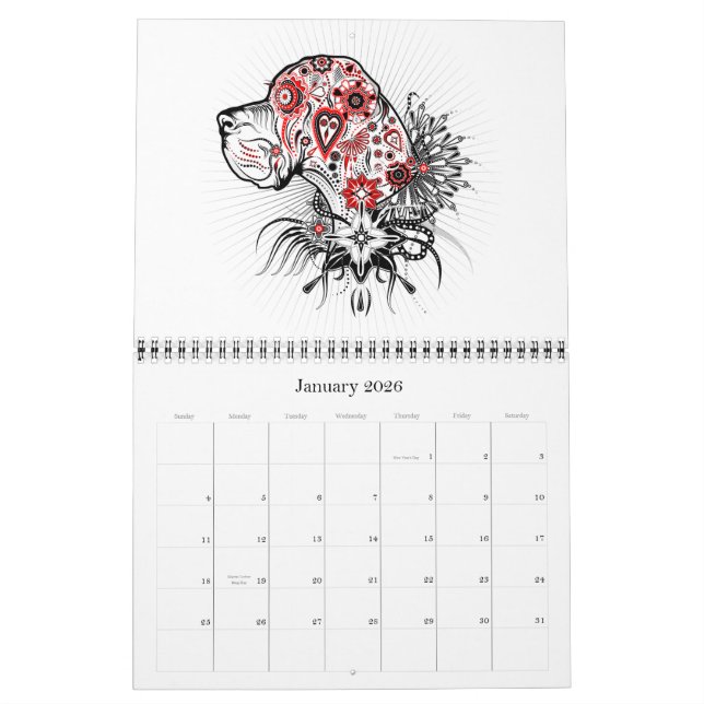 Calendário 15 Meses Grande Caldeira de Dane (Jan 2026)