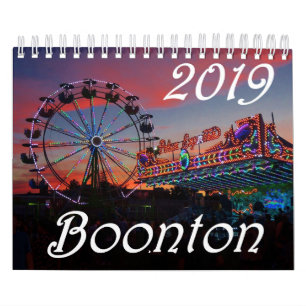 Calendário 15-Month de Boonton New-jersey 2019
