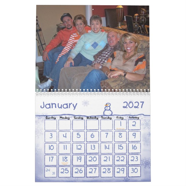 Calendário 2007 da família de Sims (Jan 2027)