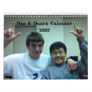 Calendário 2007 de Hao & de decano