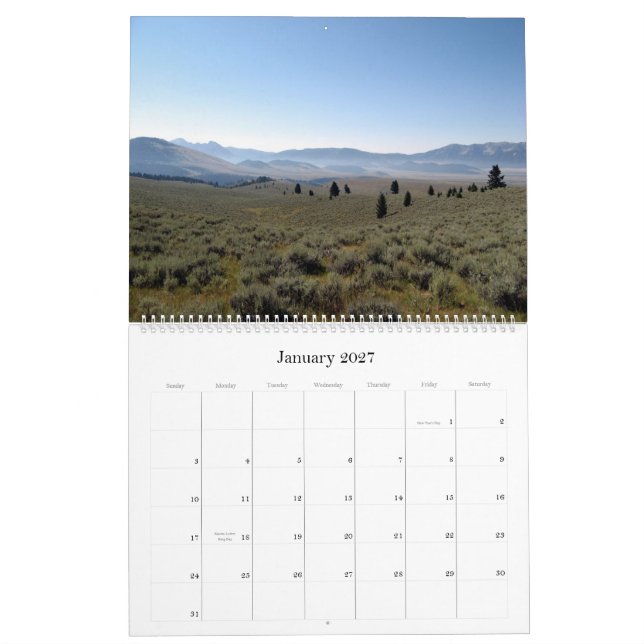 Calendário 2008 de Montana - personalizado (Jan 2027)