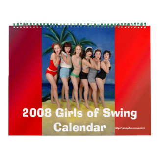 Calendário 2008 Raparigas de Swing Calendar
