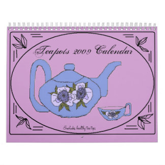 Calendário 2009 bules - personalizados
