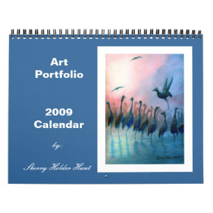 Calendário 2009 da carteira da arte