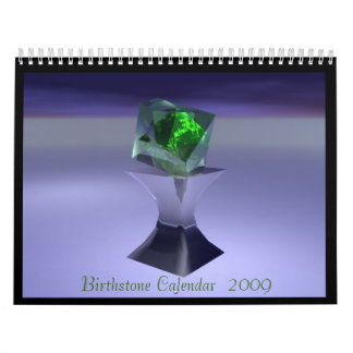 Calendário 2009 de Birthstone (actualizado) -