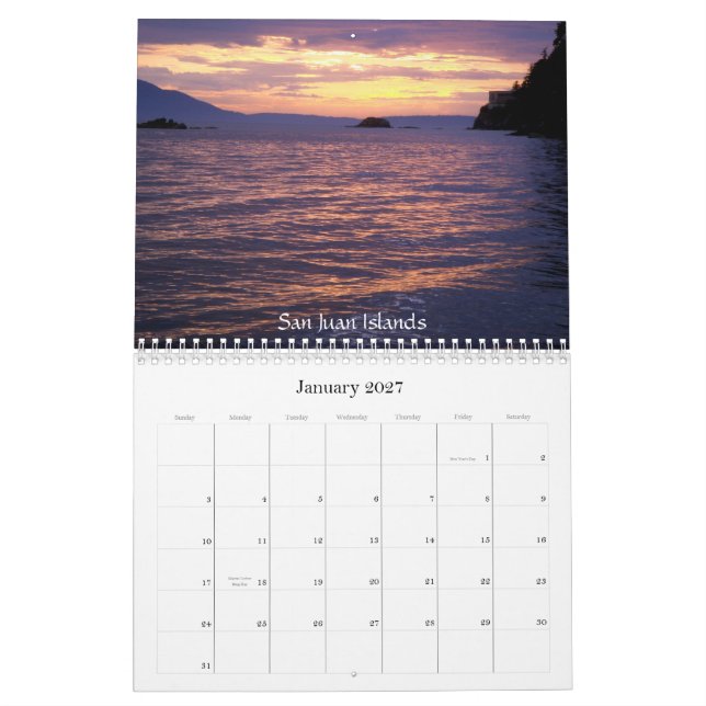 Calendário 2009 noroeste (Jan 2027)