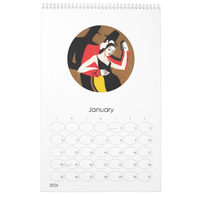 CALENDÁRIO 2010-2011 DO ART DECO (Jan 2026)