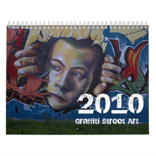 Calendário 2010 da arte da rua dos grafites