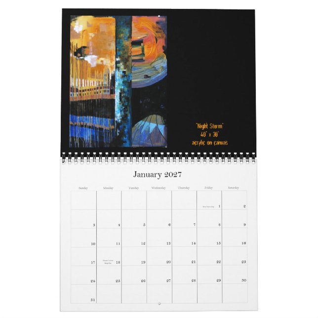 Calendário 2010 da arte de Jana Sánchez (Jan 2027)