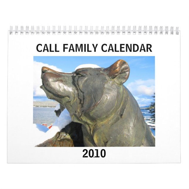 Calendário 2010 da família da chamada (Capa)