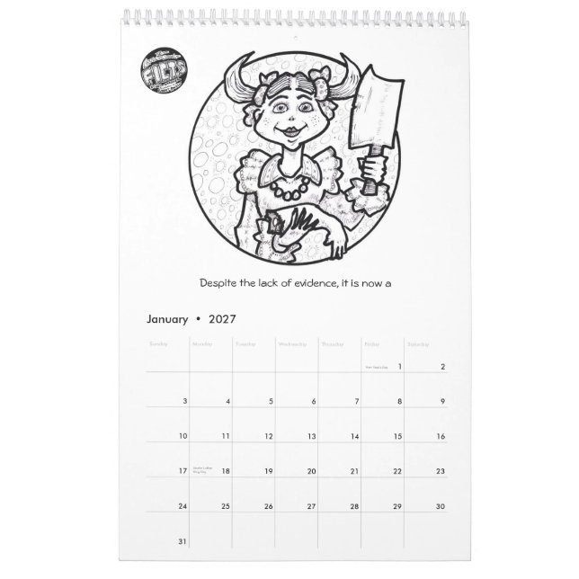 Calendário 2010 de FICTS (Jan 2027)