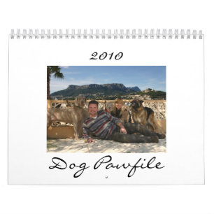 Calendário 2010 de Pawfile do cão