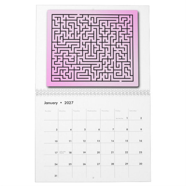 Calendário 2010 de surpresa (Jan 2027)