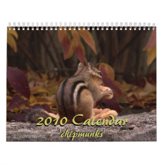 Calendário 2010 do Chipmunk