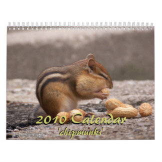 Calendário 2010 do Chipmunk