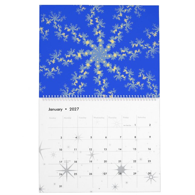 Calendário 2010 do Fractal 2 (Jan 2027)