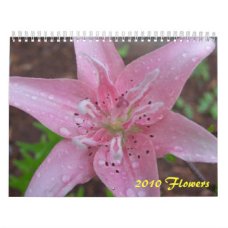 Calendário 2010 flores